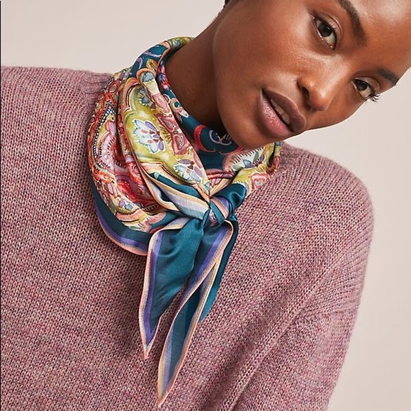 💕Last One Boho Bohemian Illustration Floral Scarf - Picture 7 of 9